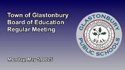 Board of Ed 5/5/2025