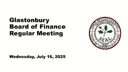 Board of Finance 7/16/2025