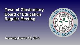 Board of Ed 8/11/2025